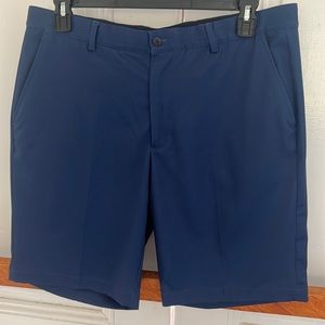 Greg Norman Collection Men's Flat Front Shorts - Navy Blue
